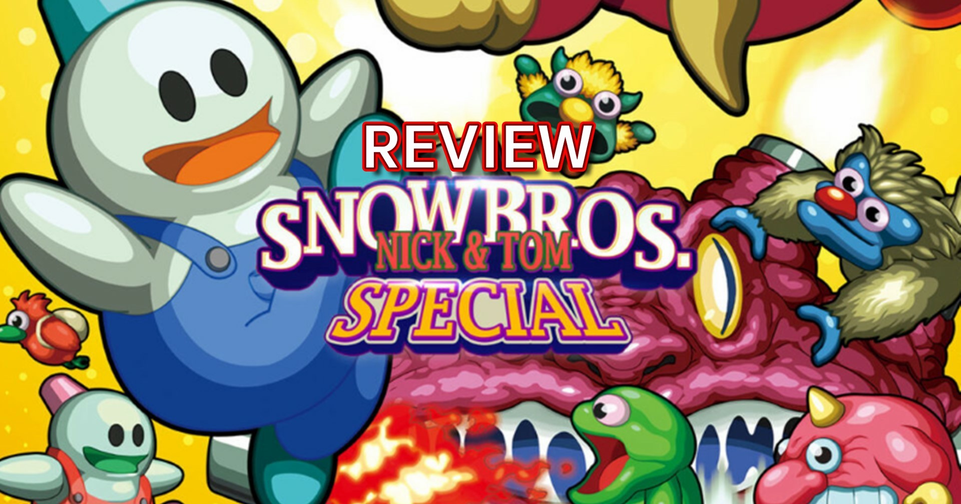 รีวิวเกม Snow Bros. Nick & Tom Special ตำนานตุ๊กตาหิมะแบบ HD