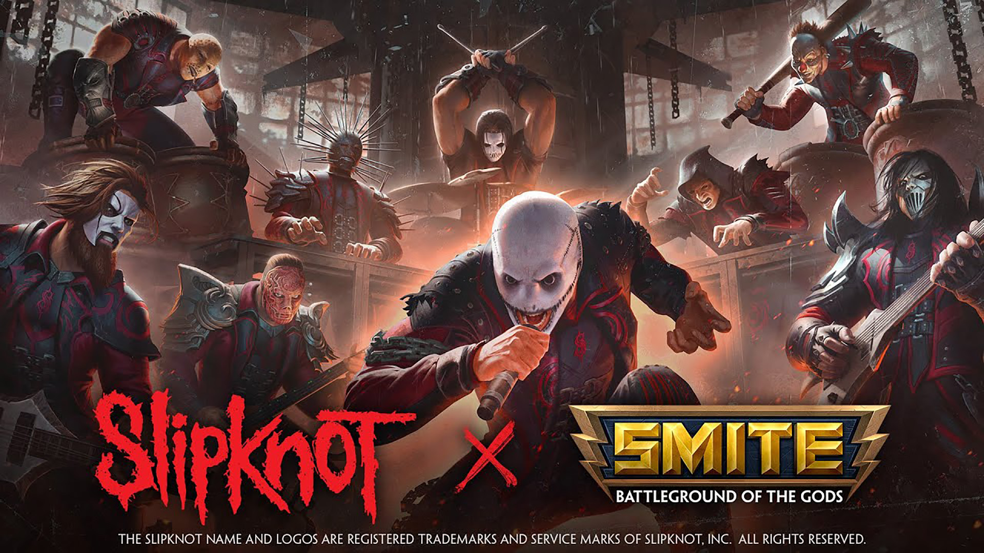 SMITE จะเพิ่มสกินและเพลงจากวง Slipknot ในช่วงปลายเดือนนี้