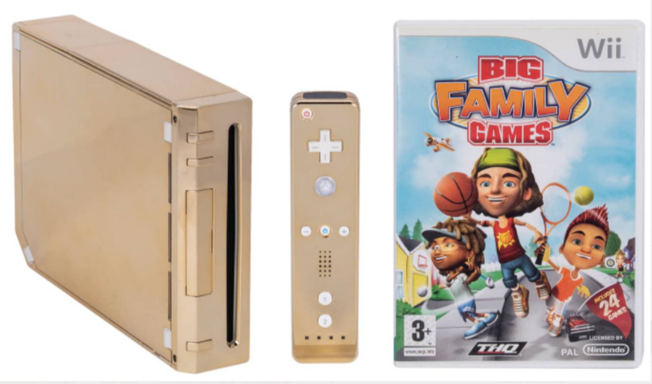 เครื่องเกม Wii ชุบทองคำในตำนานได้ถูกเอามาประมูลขายแล้ว