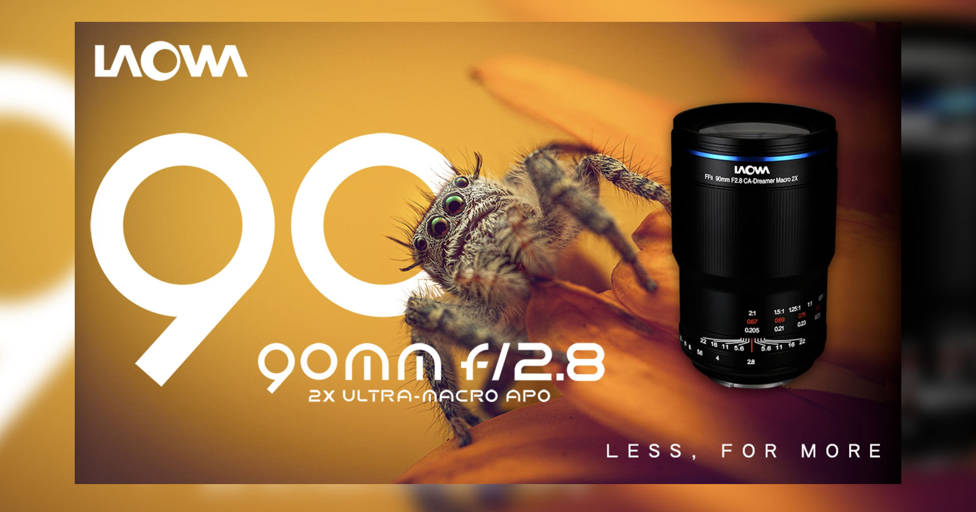 เปิดตัว Laowa 90mm F2.8 Ultra Macro APO เลนส์มาโคร 2x สำหรับกล้องฟูลเฟรมมิเรอร์เลส