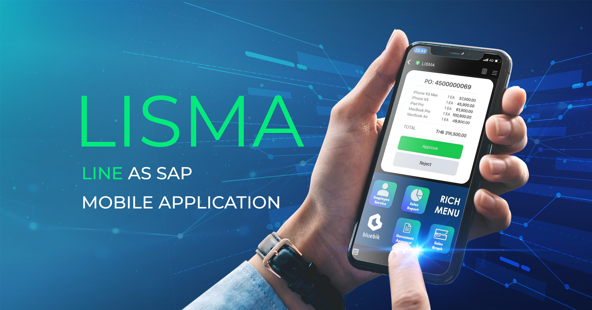 บลูบิค ชู ‘LISMA’ ปฏิรูปการใช้งานระบบ SAP บนสมาร์ตโฟน  จับกลุ่มองค์กรขนาดกลางถึงใหญ่