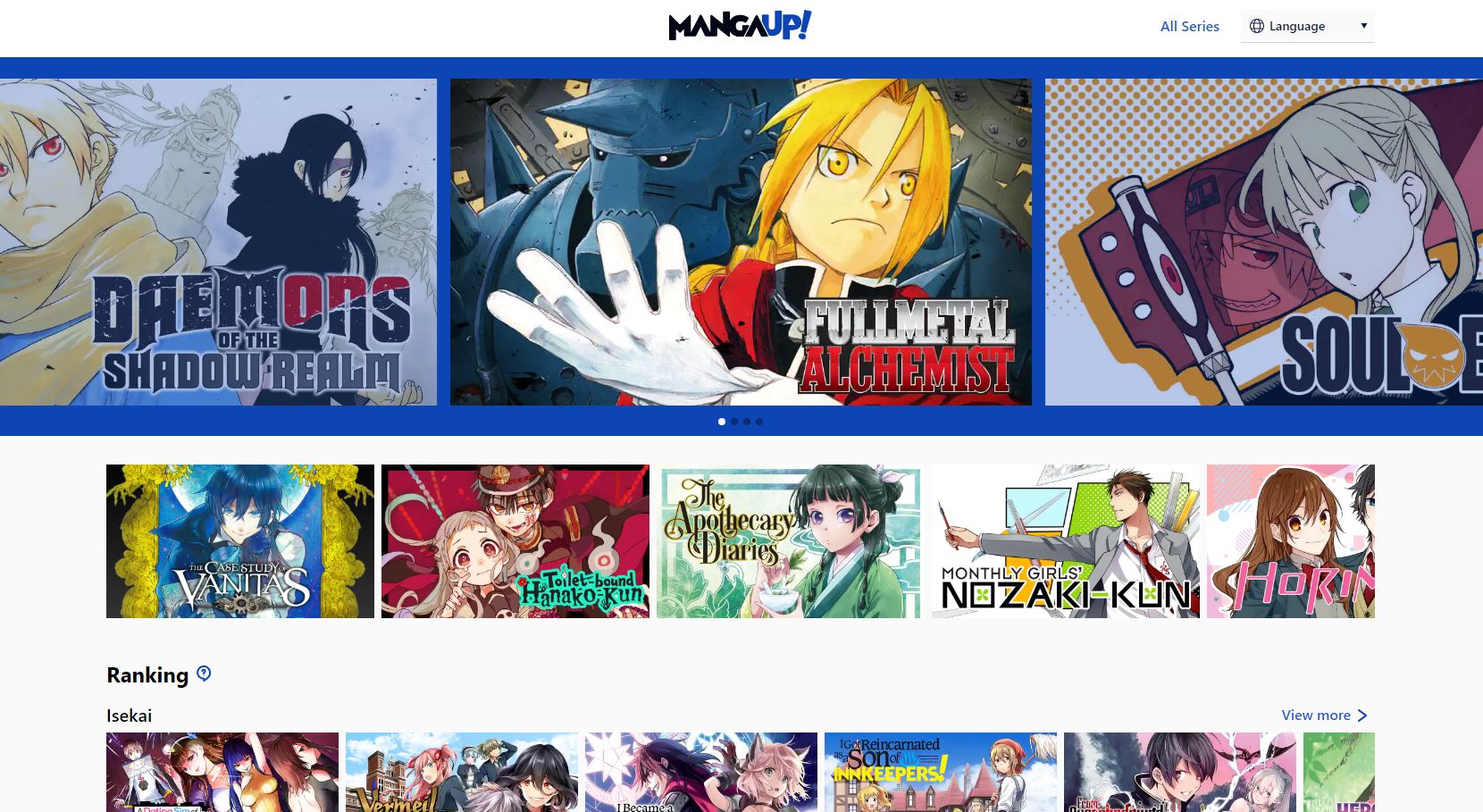 Square Enix เปิดตัว Manga Up! แพลตฟอร์มอ่านมังงะฟรี