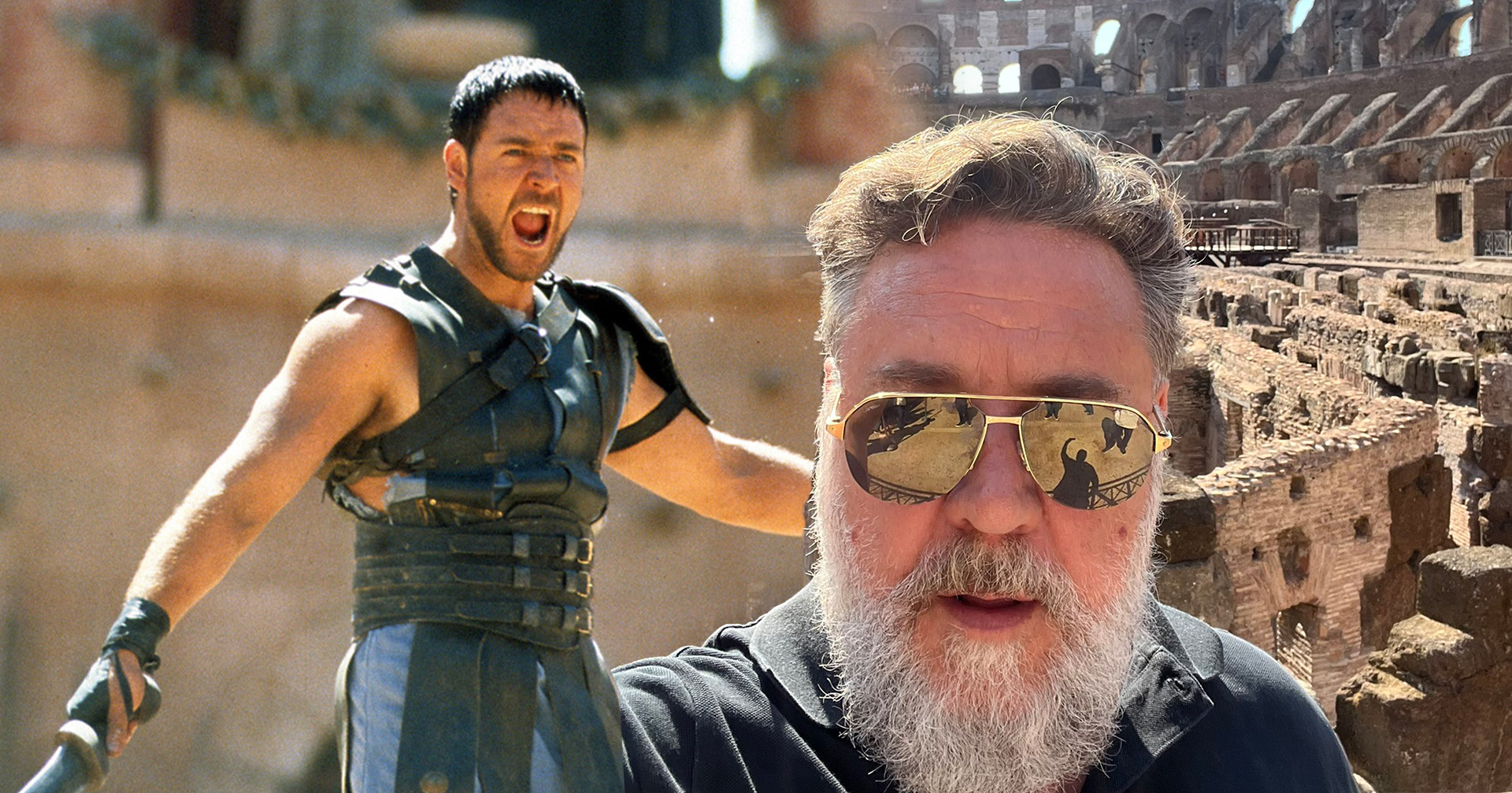 Russell Crowe เยือนโคลอสเซียม ย้อนความหลัง สมัยเล่น ‘Gladiator’