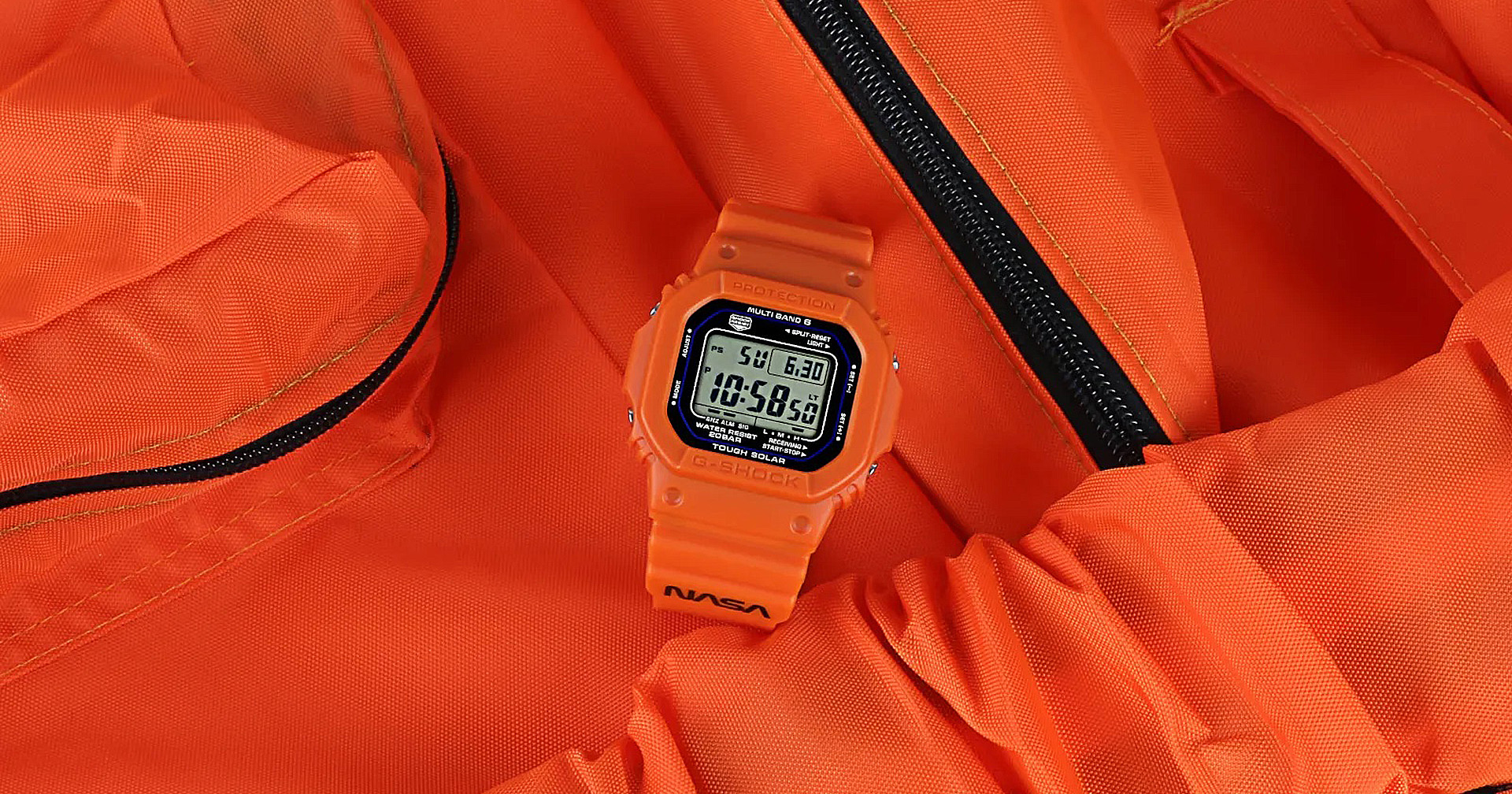 Casio เปิดตัว G-Shock ใหม่ ได้แรงบันดาลใจมาจากชุดอวกาศสีส้มของ NASA