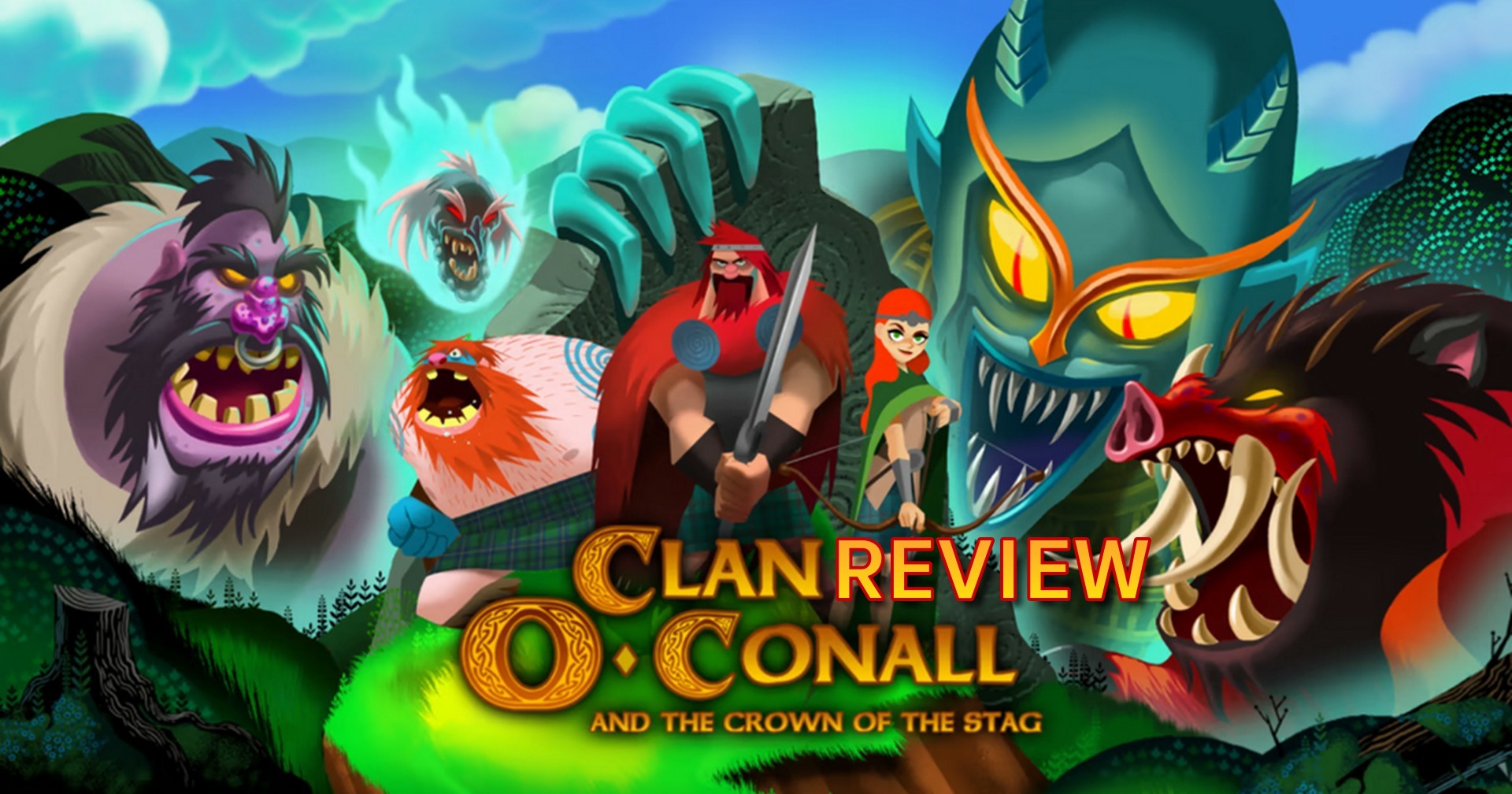 รีวิวเกม Clan O’Conall and the Crown of the Stag ตำนาน 3 พี่น้องตะลุยปีศาจ