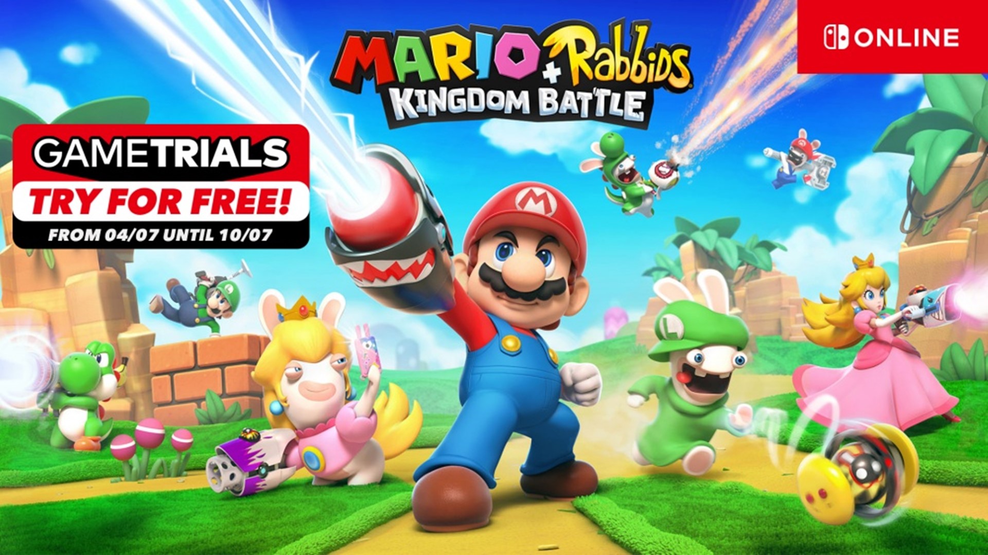 เกม Mario + Rabbids Kingdom Battle เปิดให้ลองเล่นฟรีแบบจำกัดเวลา