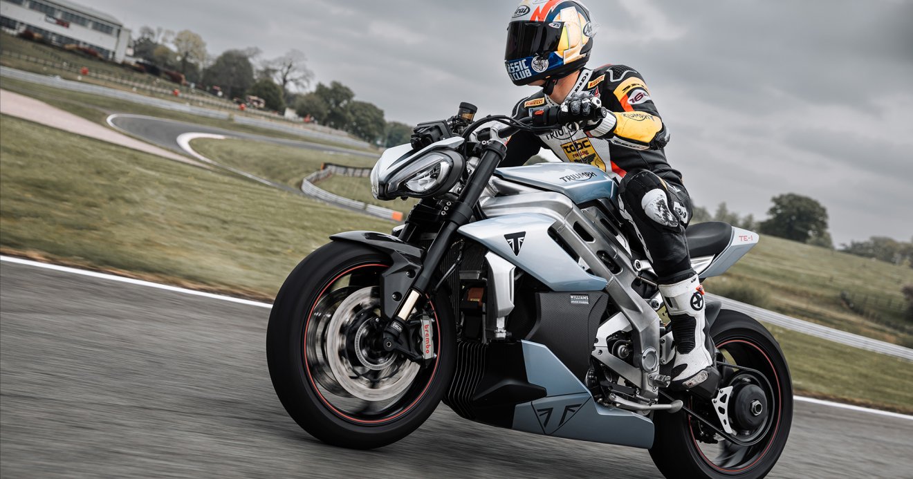 Triumph TE-1 ต้นแบบมอเตอร์ไซค์ไฟฟ้า วิ่งไกล 161 กม. ชาร์จไว 20 นาที