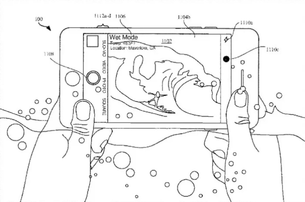 Apple ยื่นสิทธิบัตรใหม่ที่อาจทำให้ใช้ iPhone ขณะหน้าจอเปียกได้!