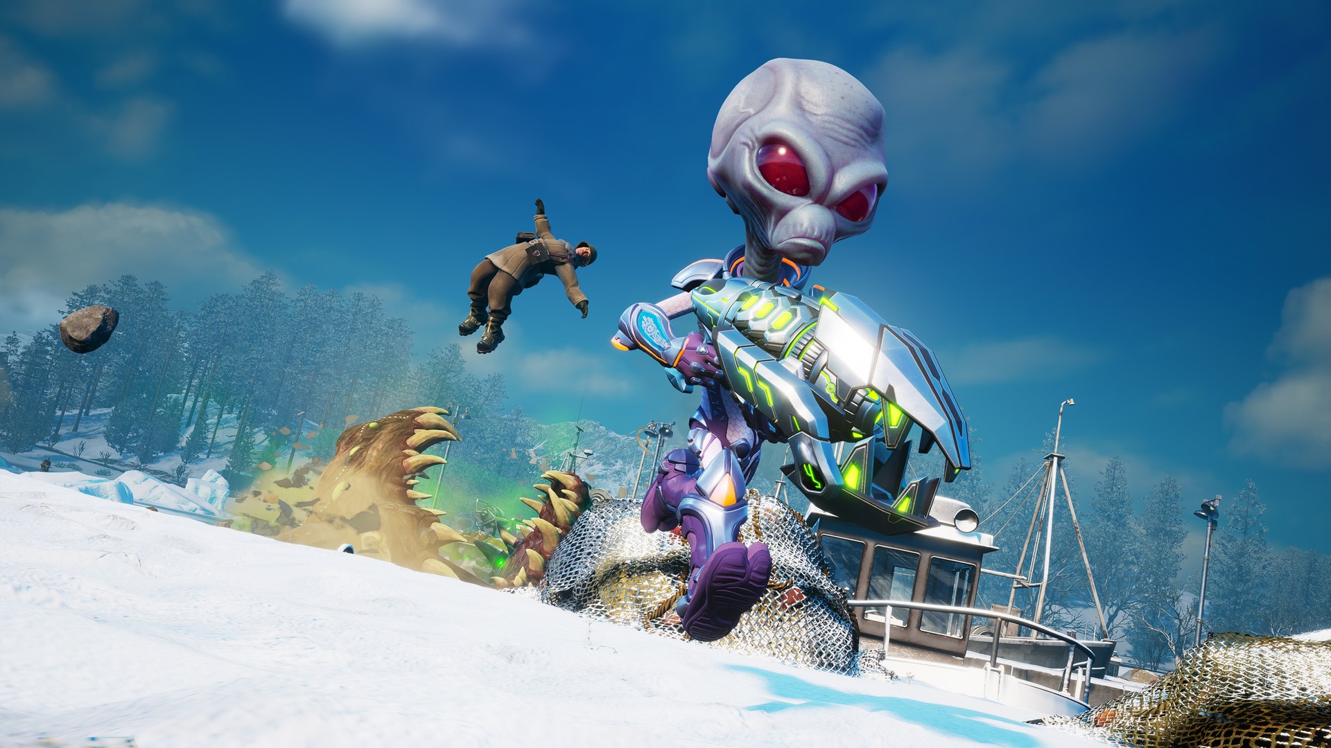 Destroy All Humans! 2: Reprobed เผยตัวอย่างโชว์สถานที่ต่าง ๆ ในเกม