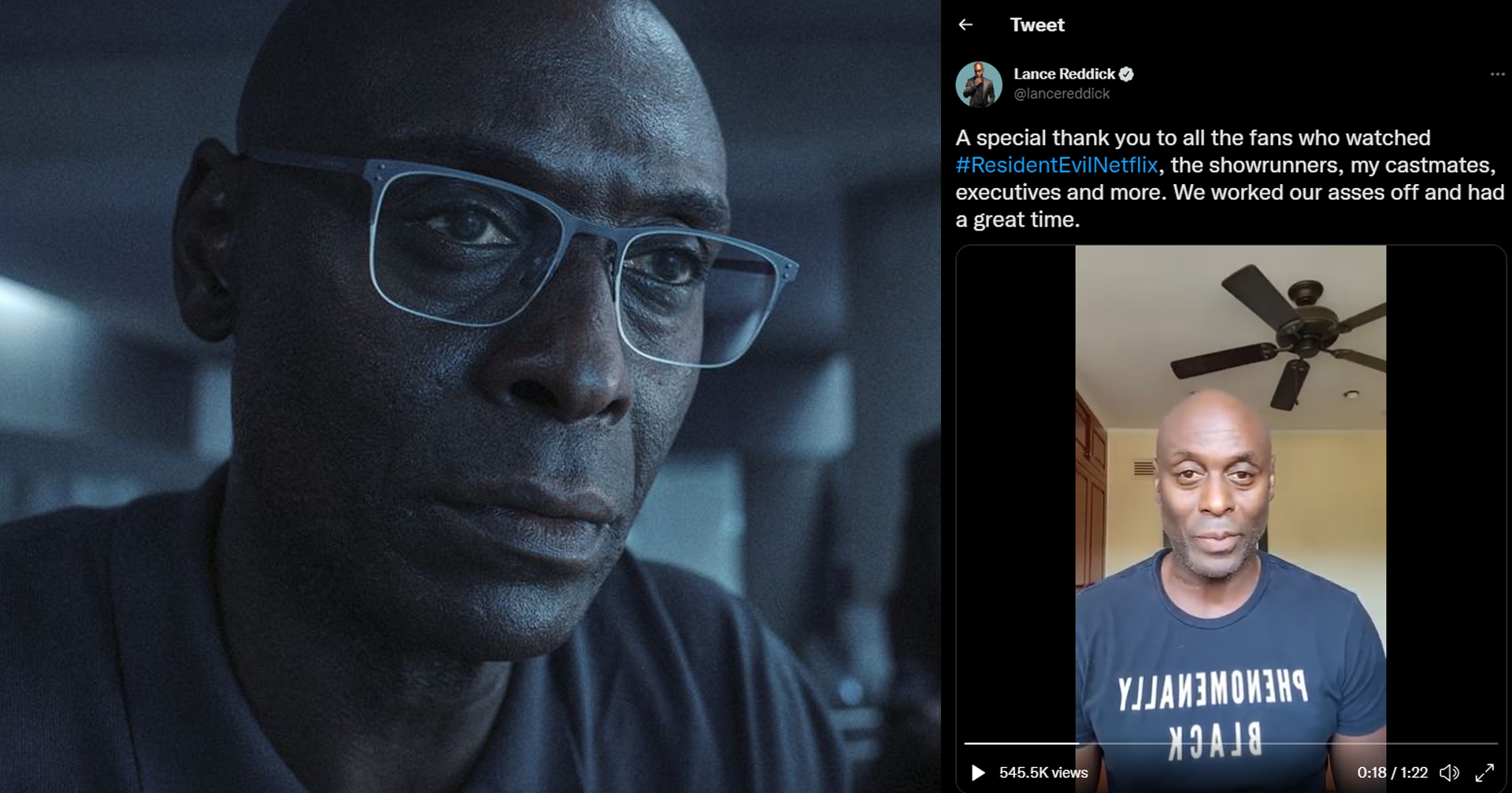 Lance Reddick อัดคลิปพูดถึง ซีรีส์ ‘Resident Evil’ ที่ถูกยกเลิกไป