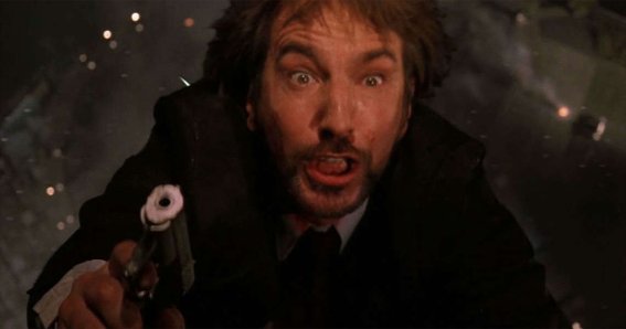 ฉากที่โลกจำ Alan Rickman แสดงฉากร่วงจากยอดตึกในตอนจบ Die Hard ได้สมจริง เพราะเขาโดนหลอก