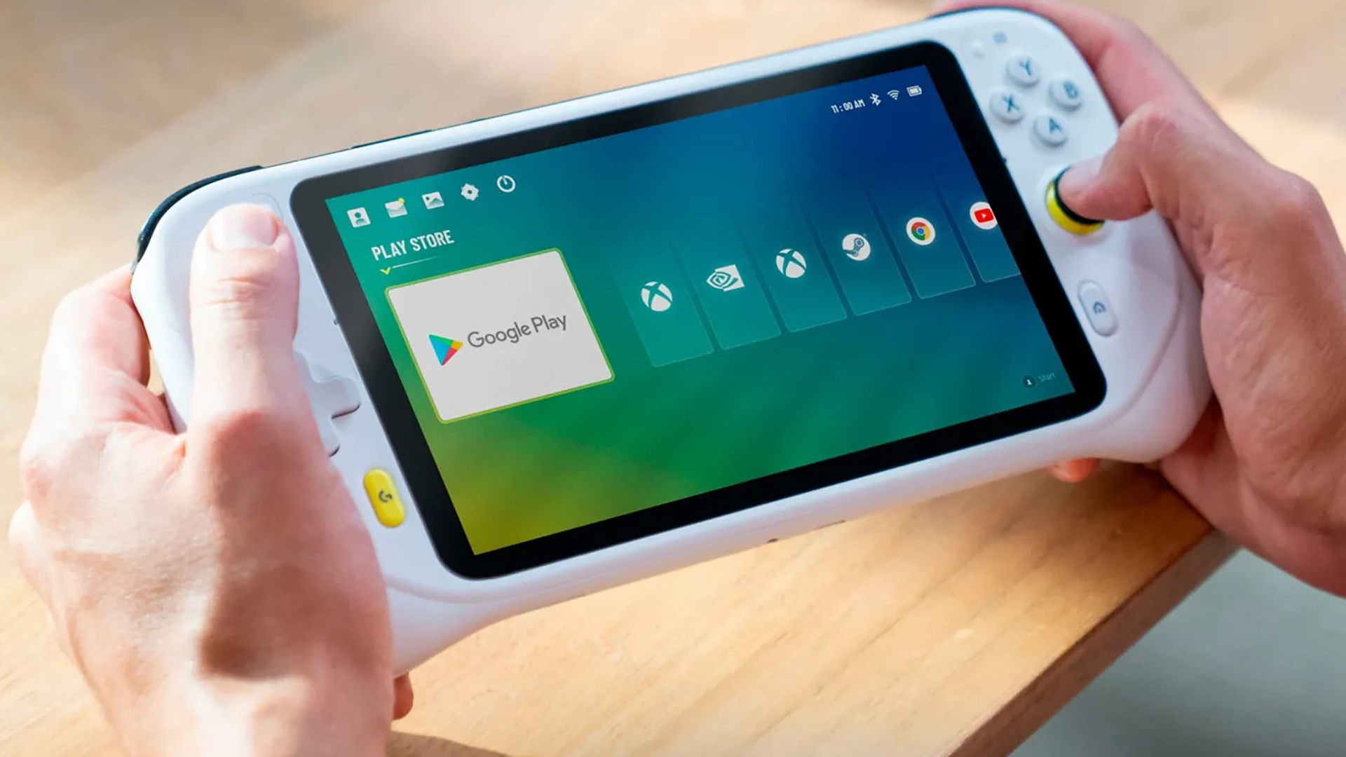 หลุดภาพ Logitech G Gaming Handheld เครื่องเกมพกพาสาย Android คล้าย Nintendo Switch