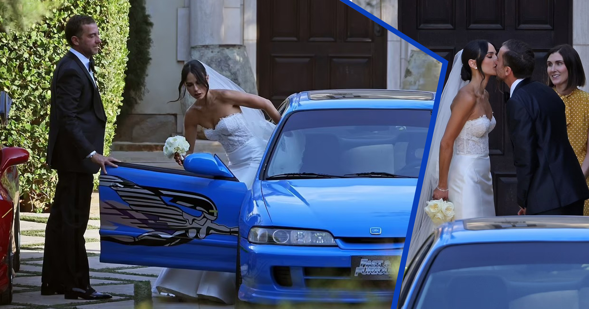 Jordana Brewster ทำเก๋ ขึ้นรถยนต์ ‘มีอา โทเร็ตโต’ จากหนัง ‘Fast & Furious’ กลางงานแต่งงานกับนักธุรกิจหนุ่ม
