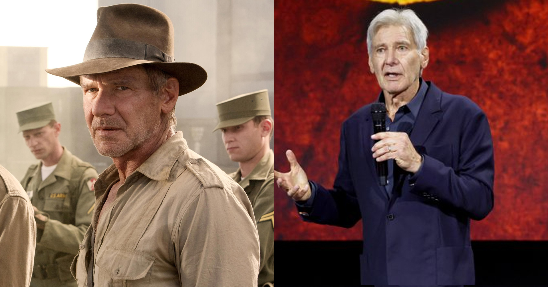 ทิ้งทวนด้วยน้ำตา! Harrison Ford น้ำตาซึมระหว่างแนะนำหนัง ‘Indiana Jones 5’