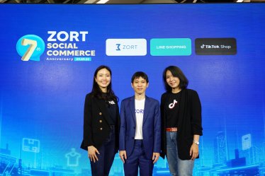 ZORT x Line Shopping x TikTok Shop บุก Social Commerce ตั้งเป้าเติบโต 100%