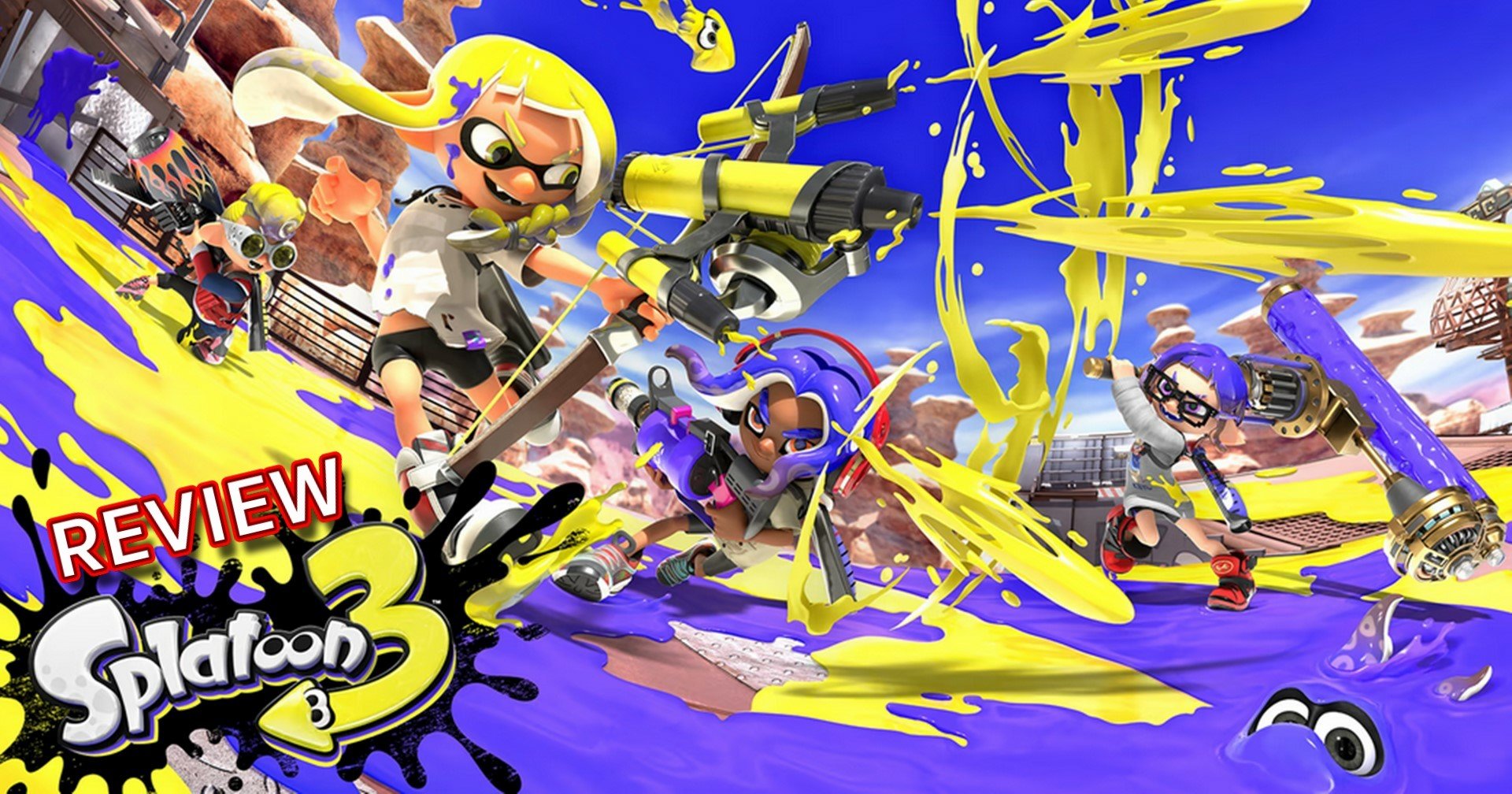 รีวิวเกม Splatoon 3 สงครามสาดสีน้ำหมึกฉบับอัปเกรด