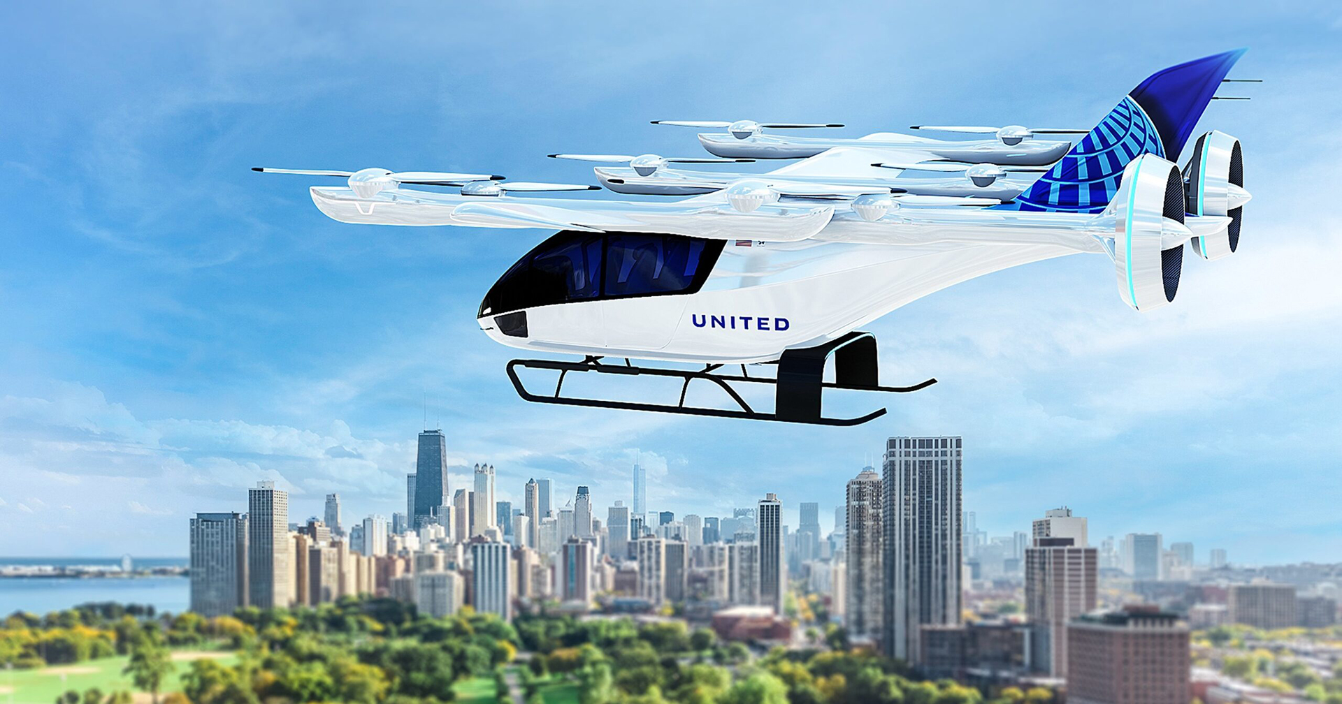 United Airlines เตรียมซื้อแท็กซี่บินได้พลังงานไฟฟ้าถึง 500 ลำ
