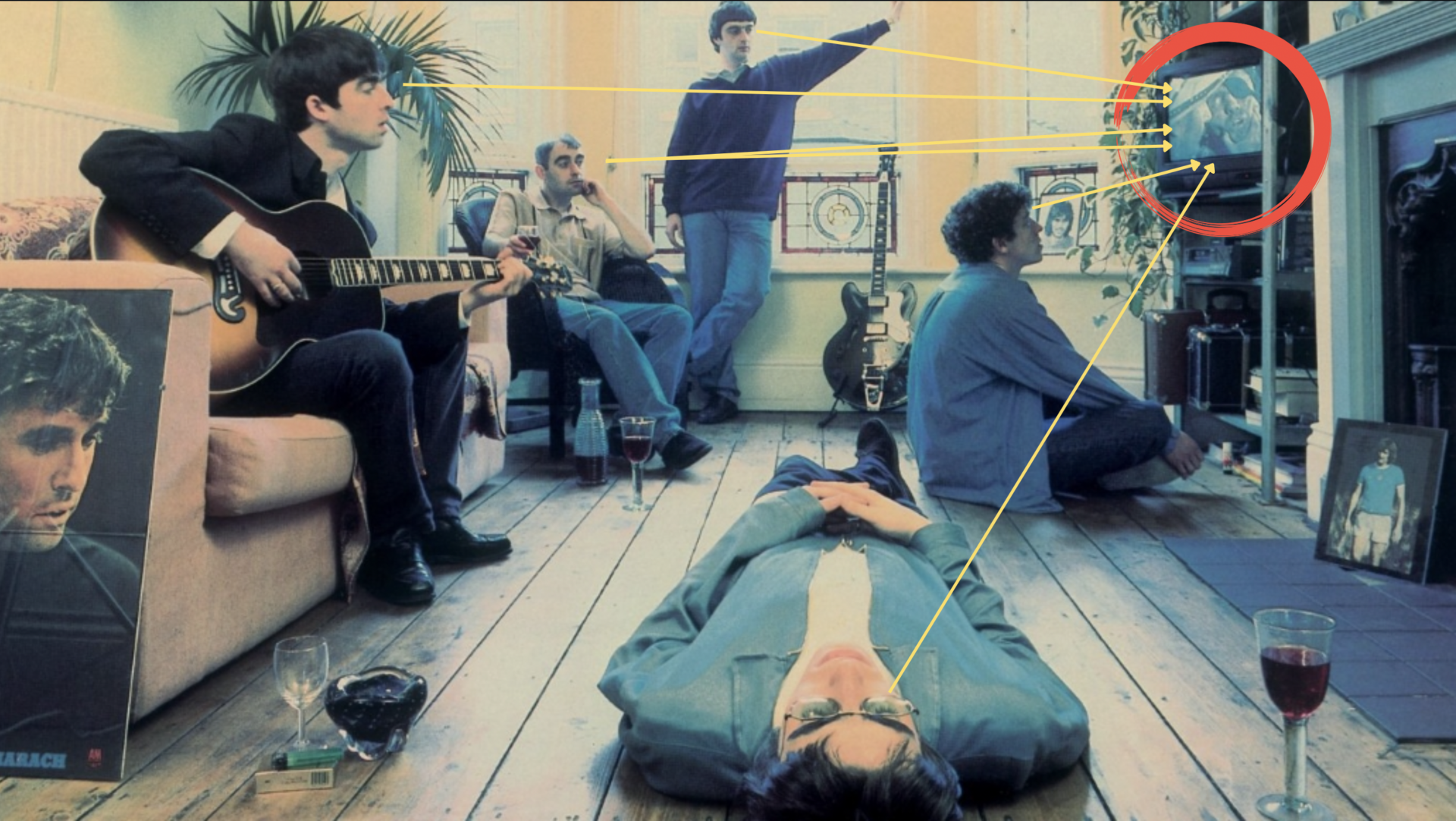 Oasis ดูอะไรในจอทีวีบนปกอัลบั้ม ‘Definitely Maybe’