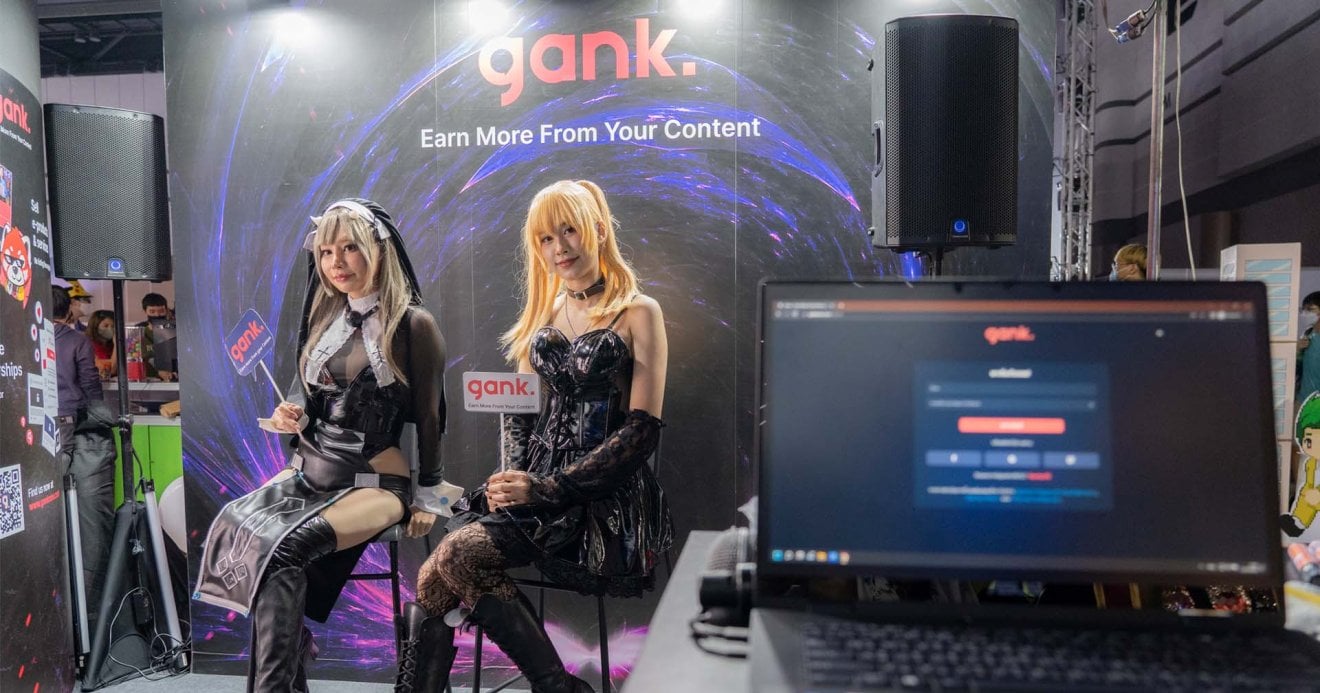 เผยโฉม GANK แพลตฟอร์มช่วยครีเอเตอร์สร้างรายได้ใน TGS2022 ที่มาพร้อม Photo Booth สุดเจ๋ง!