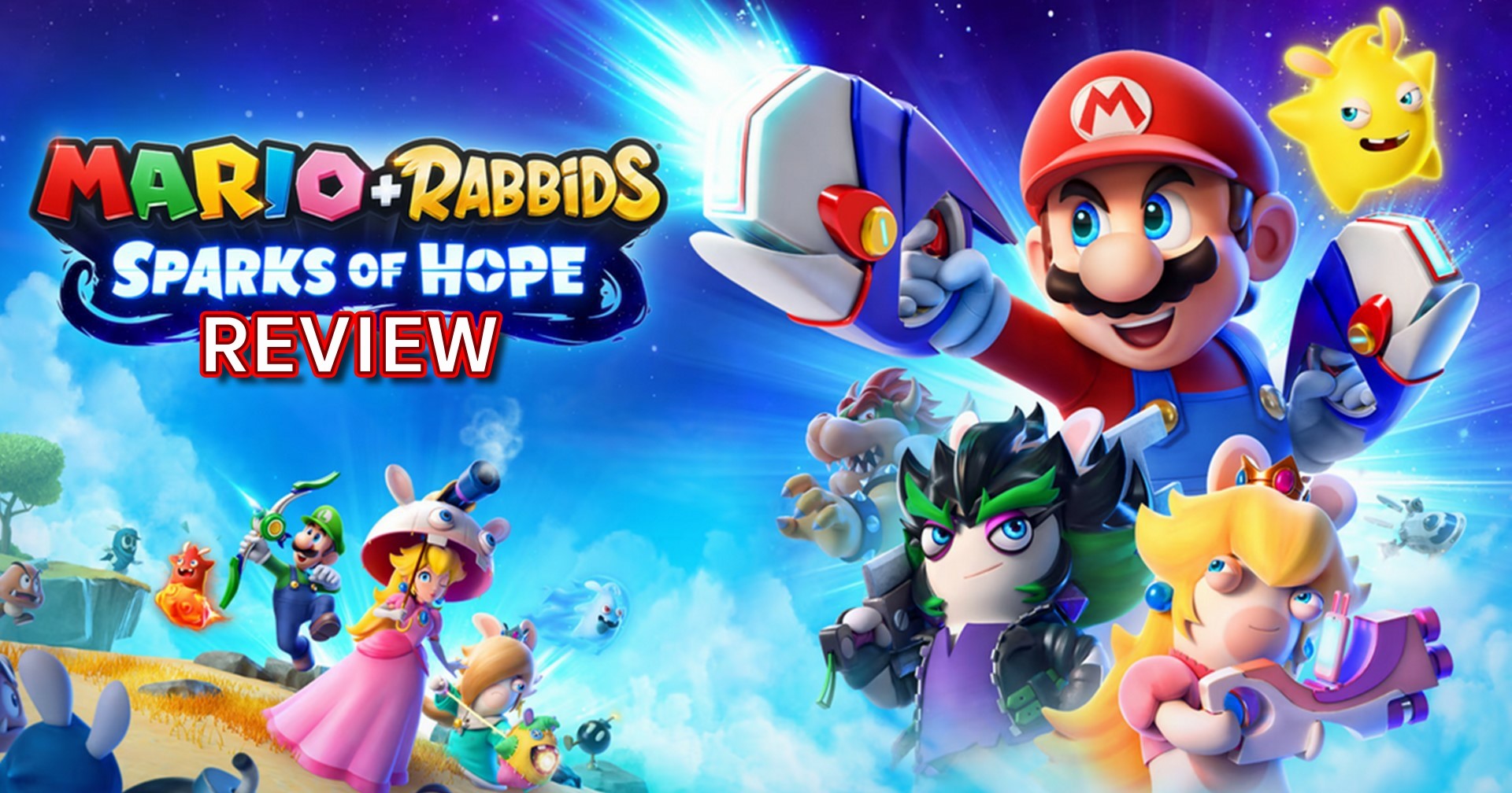 รีวิวเกม Mario + rabbids Sparks Of Hope มาริโอ X กระต่ายสุดป่วนตะลุยจักรวาล
