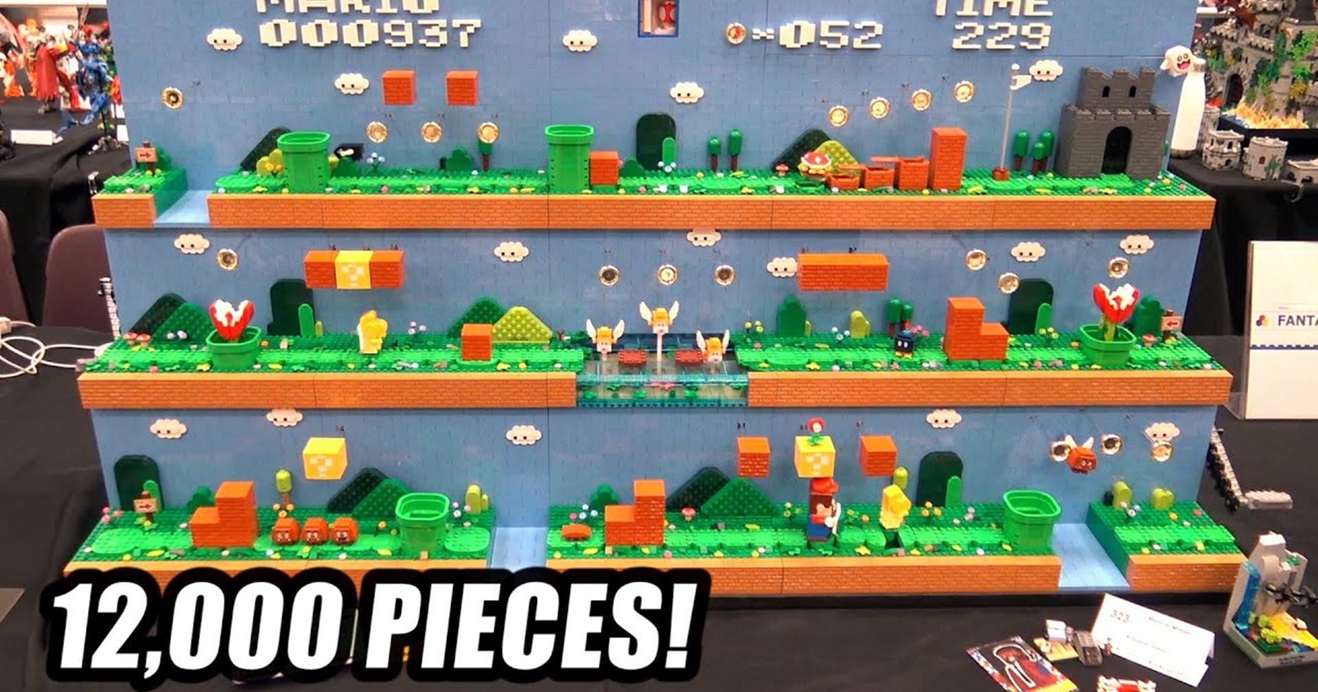 แฟนเกมสร้างฉากเกม Mario ด้วยตัว LEGO 12,000 ชิ้นแถมขยับได้ด้วย