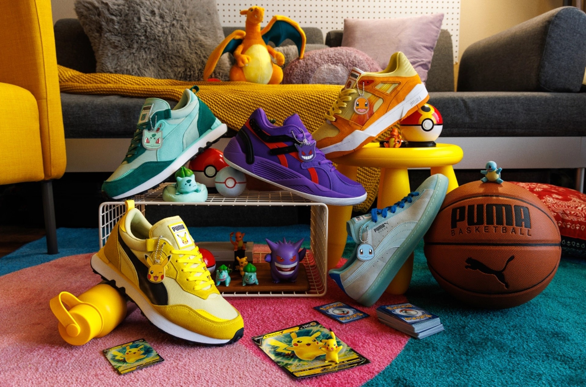 PUMA จับมือกับ The Pokemon Company ออกรองเท้าธีมพิเศษนำ Pokemon Gen 1 มาออกแบบ