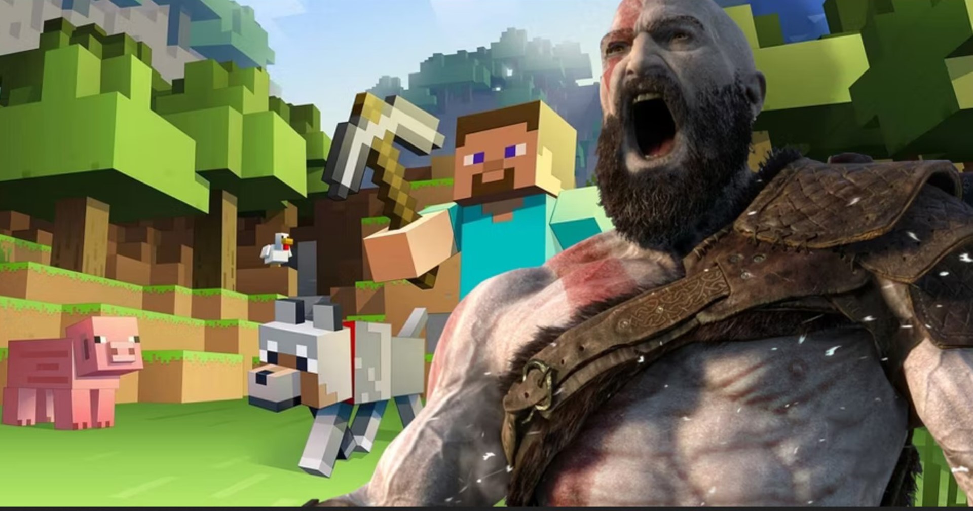 มาแล้วสกิน Minecraft ตัวละคร Kratos จากเกม God Of War