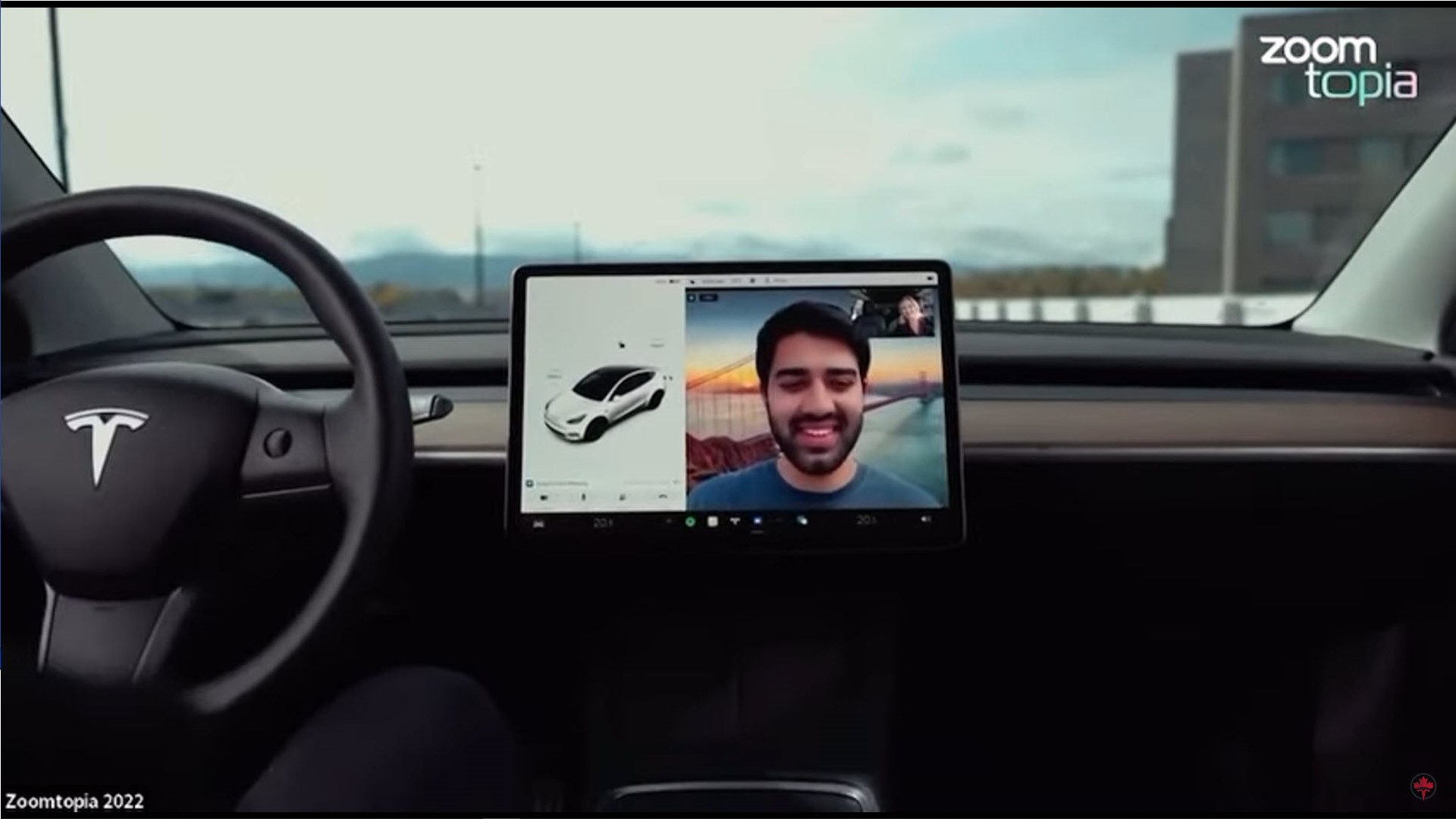 Zoom จะอนุญาตให้ผู้ขับขี่รถยนต์ Tesla สนทนาด้วยวิดีโอคอล