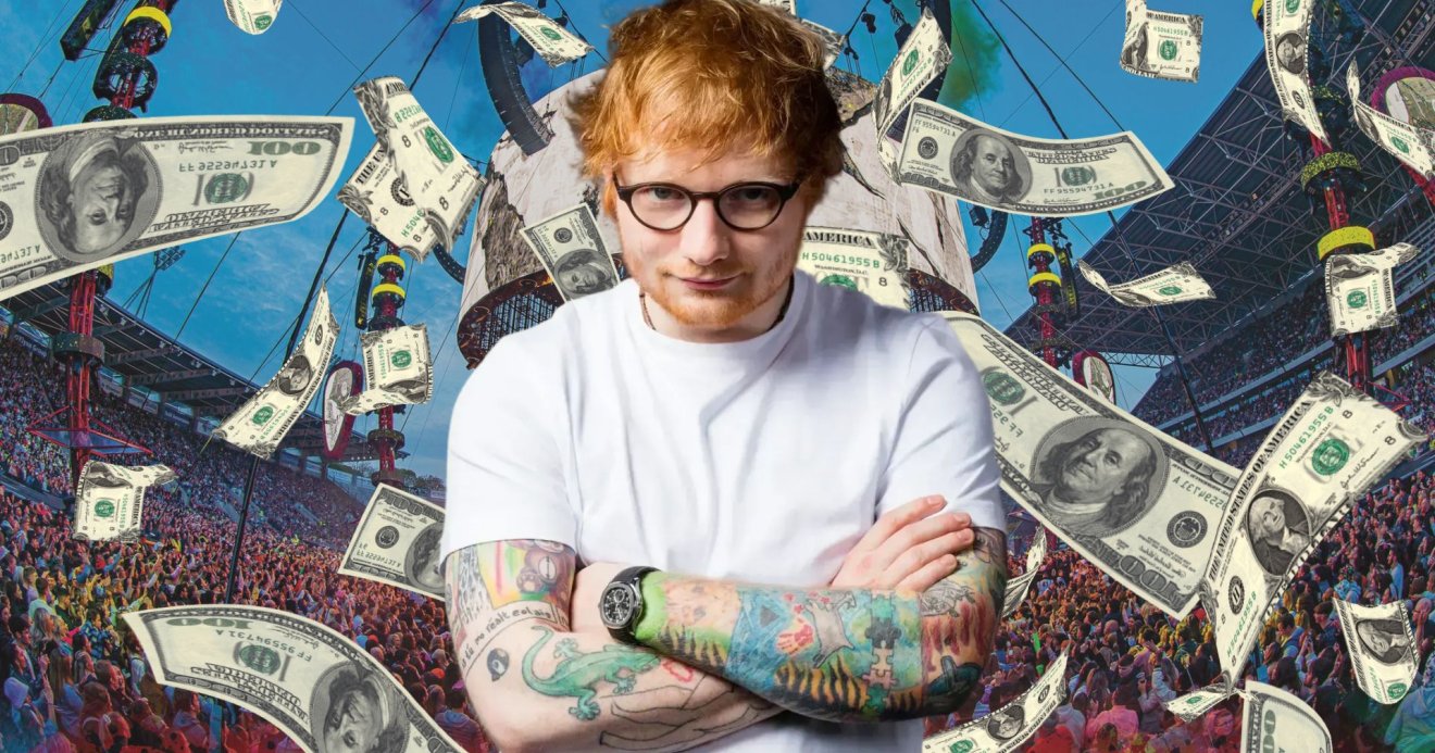 Ed Sheeran ขึ้นแท่นศิลปินที่มียอดขายบัตรทัวร์คอนเสิร์ตสูงที่สุดบน Boxscore