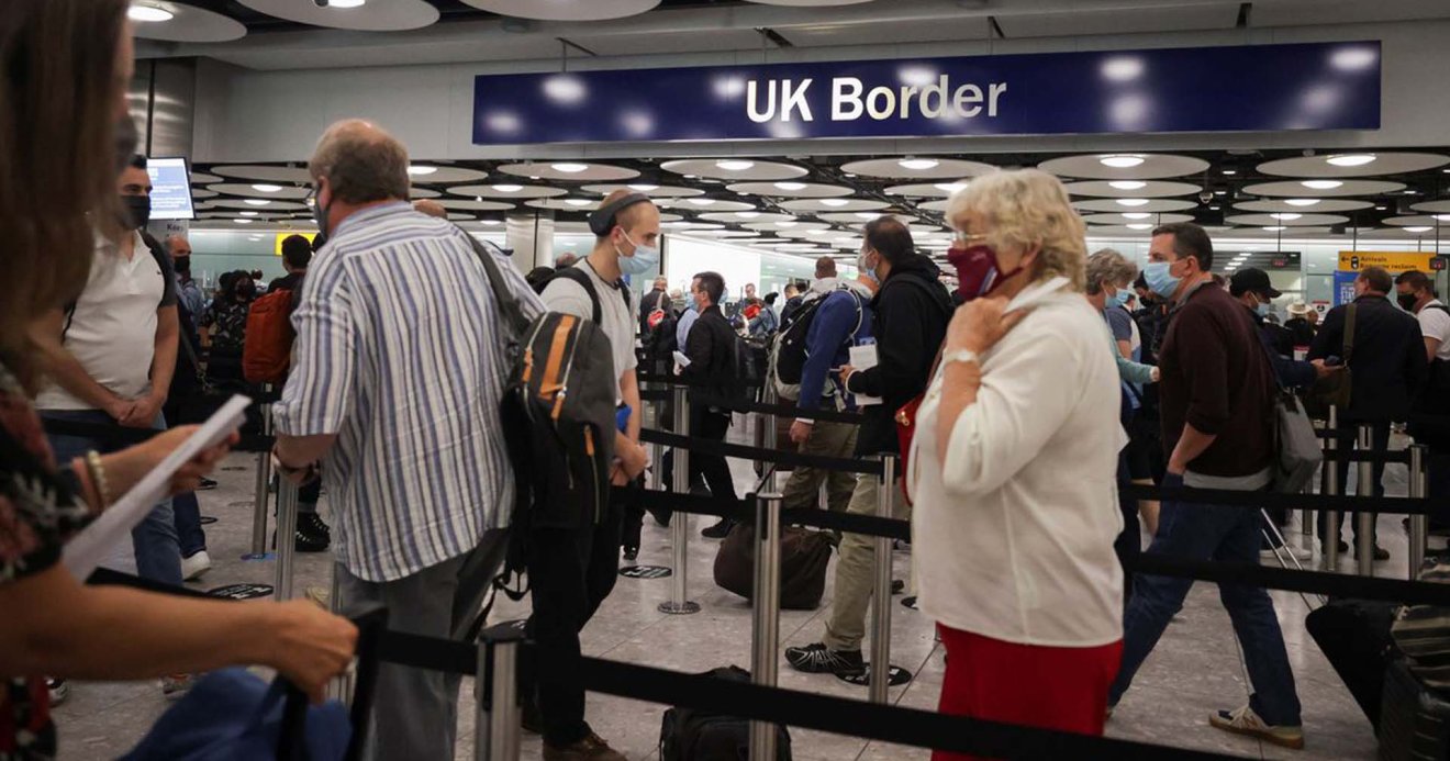 Heathrow Airport in London, Britain