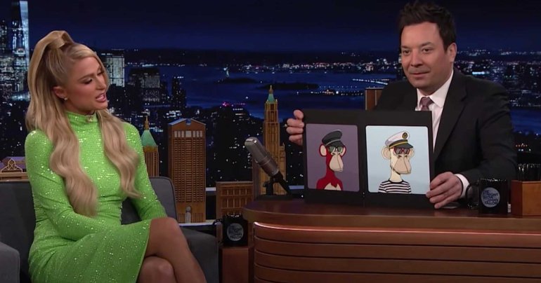 Jimmy Fallon Paris Hilton NFT