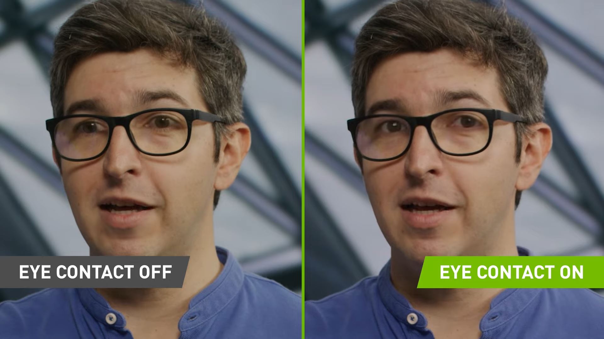 จบปัญหาแอบอ่านโพย! NVIDIA ‘Eye Contact’ ใช้ AI ปรับตาผู้พูดให้มองกล้องตลอดเวลา!