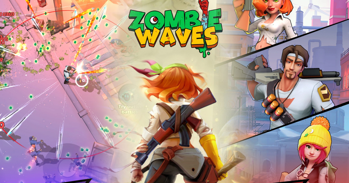 [รีวิวเกม] “Zombie Waves” เกมมือถือเอาชีวิตรอดจากซอมบี้กระหายเลือดนับหมื่นตัว !!