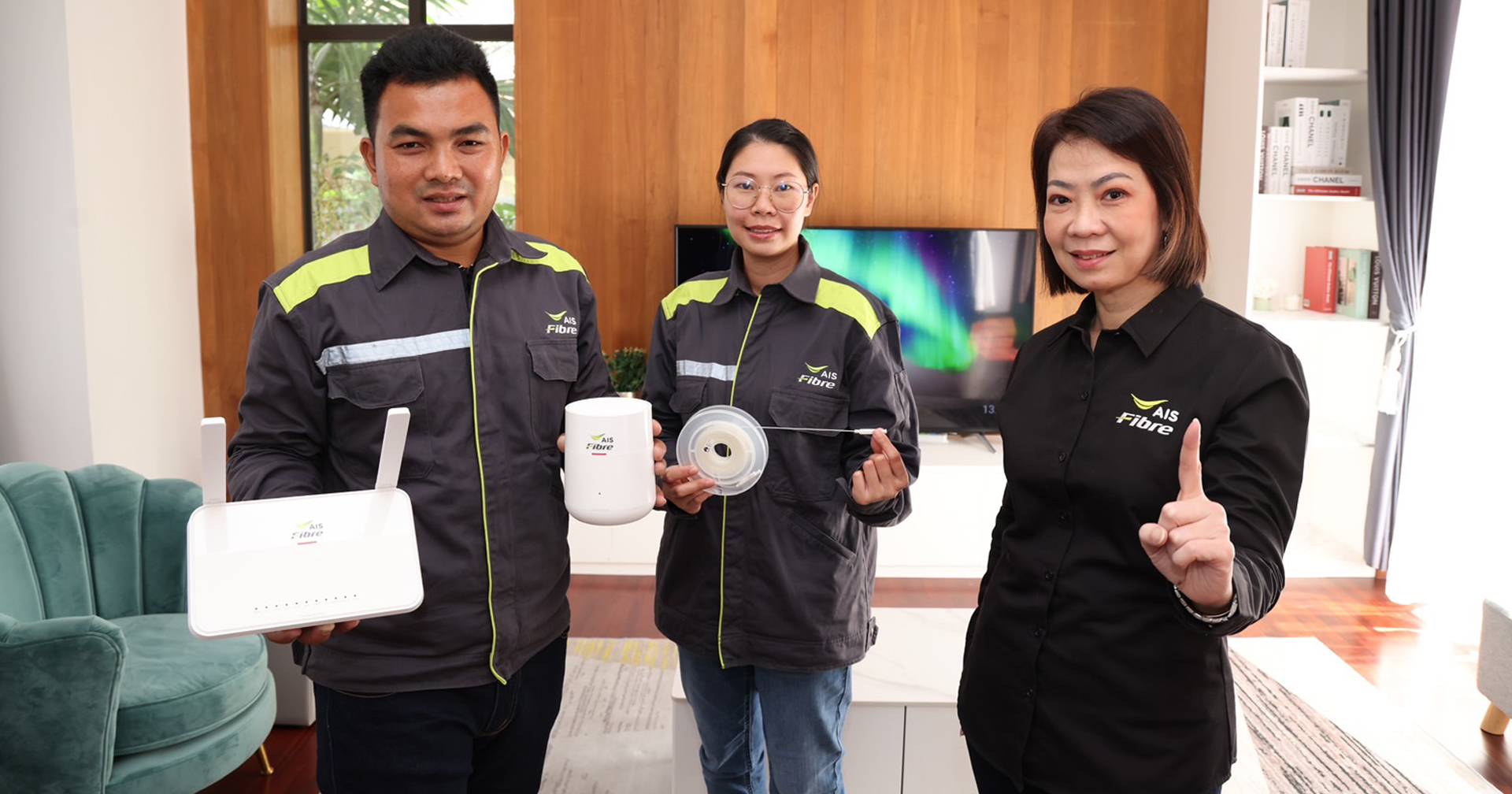 AIS Fibre ผนึก Huawei ส่งมอบนวัตกรรมเน็ตบ้าน ด้วยเทคโนโลยีการเดินสายไฟเบอร์ออฟติกโปร่งใส