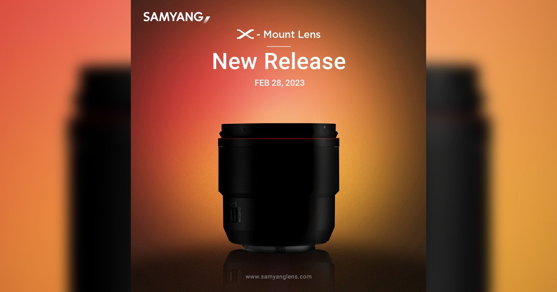 Samyang เตรียมเปิดตัวเลนส์ใหม่ สาย FUJIFILM X-mount 28 กุมภาพันธ์นี้