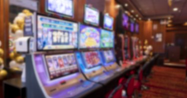 blurred image of the casino's slot machines
