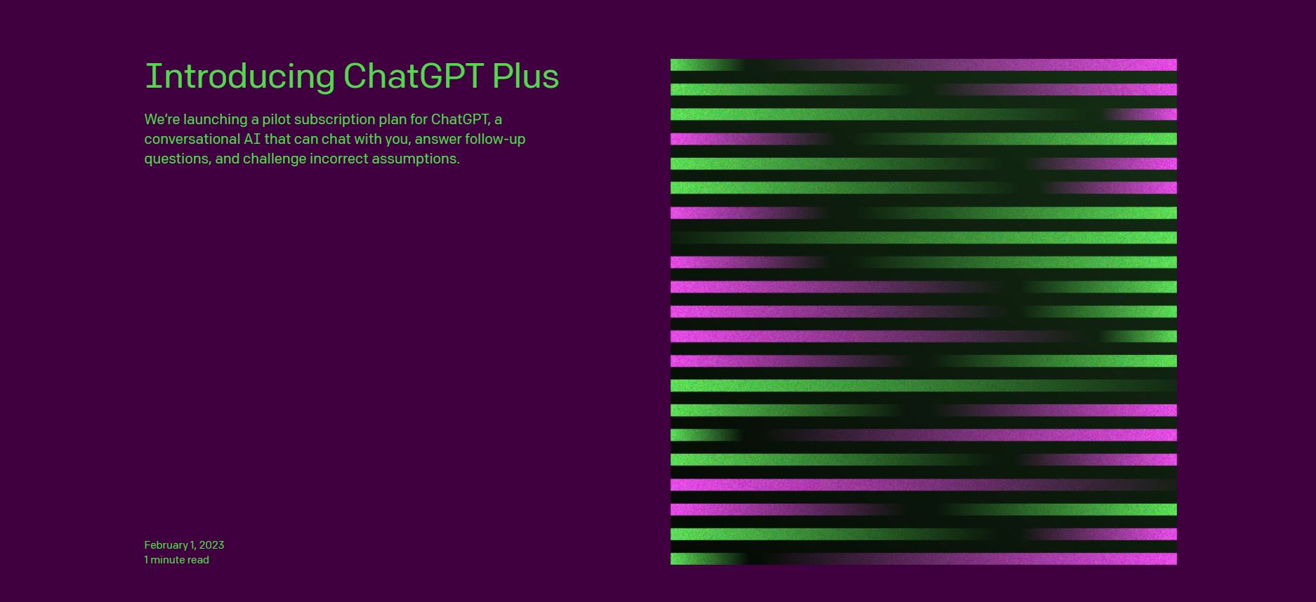 OpenAI เปิดให้บริการ ChatGPT Plus ในไทยแล้ว! คิดค่าบริการ 20 เหรียญ/เดือน!