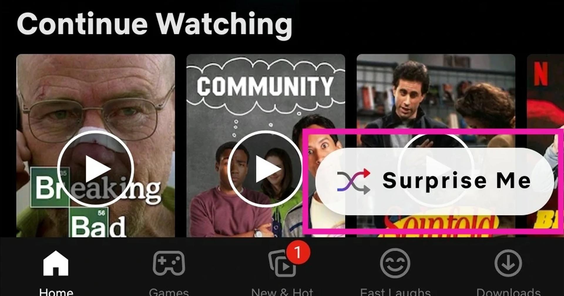 ผู้ใช้ NETFLIX สังเกตไหม ตัวเลือก “Surprise Me” หายไปแล้ว