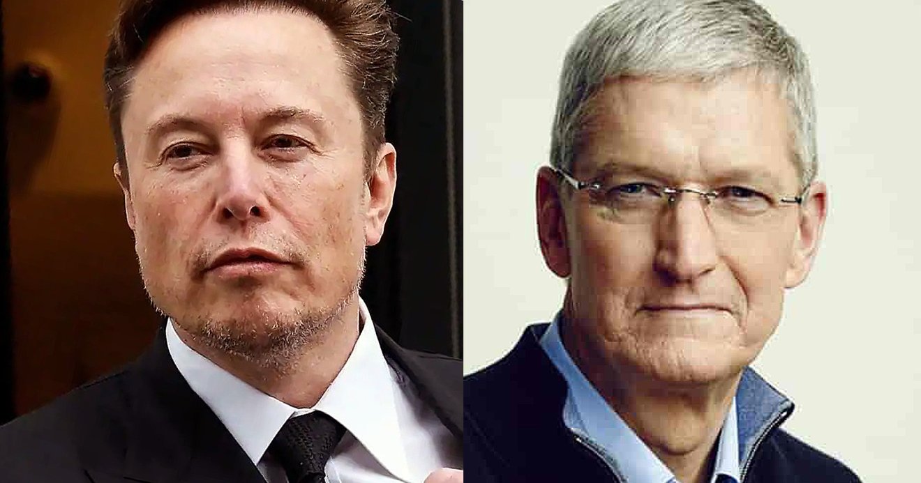 Elon Musk Tim Cook