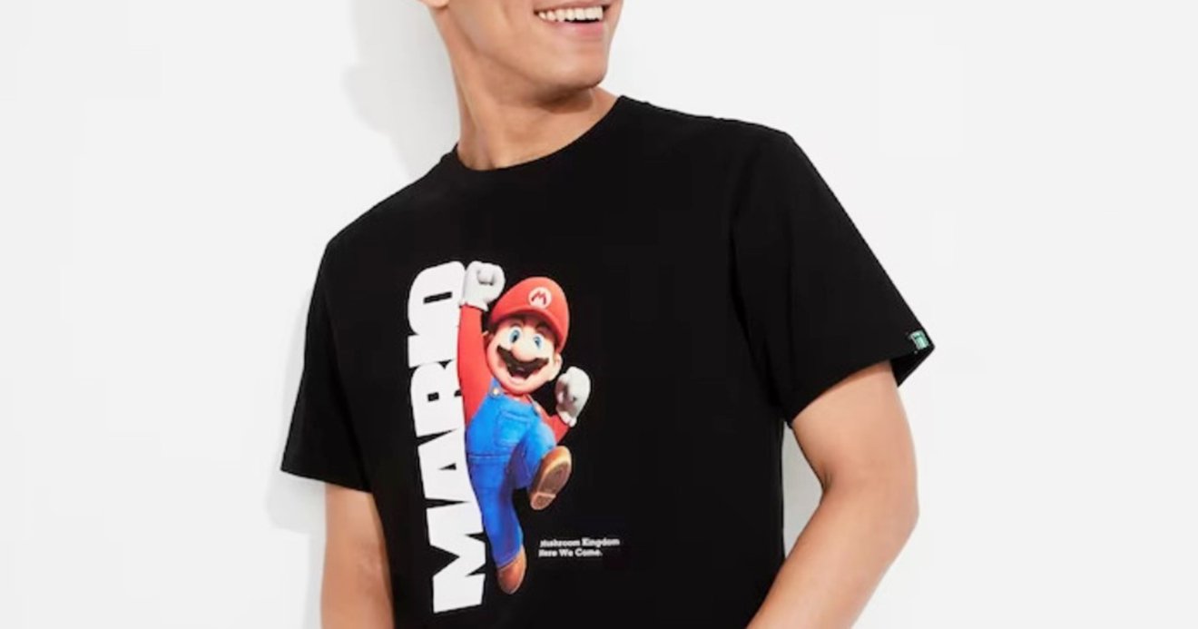 Uniqlo เปิดตัวเสื้อยืดลายหนังลุงหนวด The Super Mario Bros. Movie