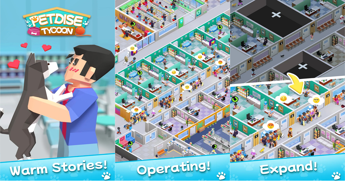 [แนะนำเกม] “Petdise Tycoon” โรงพยาบาลสัตว์แสนสนุก เจ้าของป่วนกว่าสัตว์เลี้ยง!