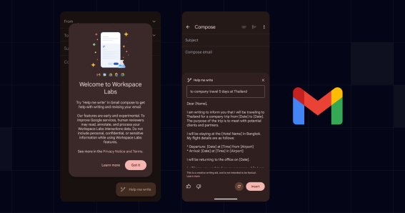 ฟีเจอร์ AI ‘Help me write’ ในแอป Gmail กำลังทยอยอัปเดตลง Android และ iOS