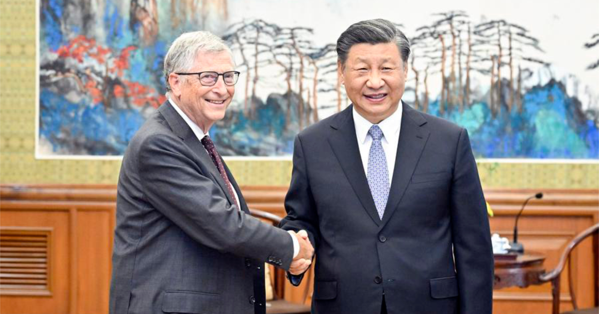 ผู้นำจีนพบปะ Bill Gates ชื่นมื่น เผยประเทศจีนเลิกแสวงหาความเป็นเจ้าโลกแล้ว