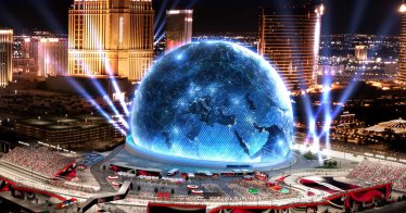 ของจริงไม่ใช่ซีจี! The MSG Sphere สถาปัตยกรรมทรงกลมกลางเมือง Las Vegas ฉายภาพสุดอลังการ