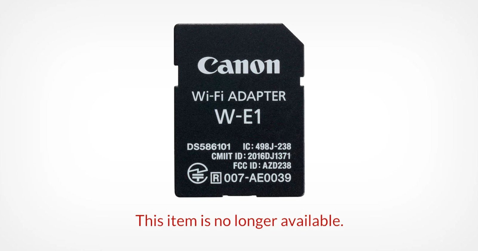 Canon ยุติการผลิต SD Card Wi-Fi Adapter แล้ว หลังจากหมดยุค DSLR