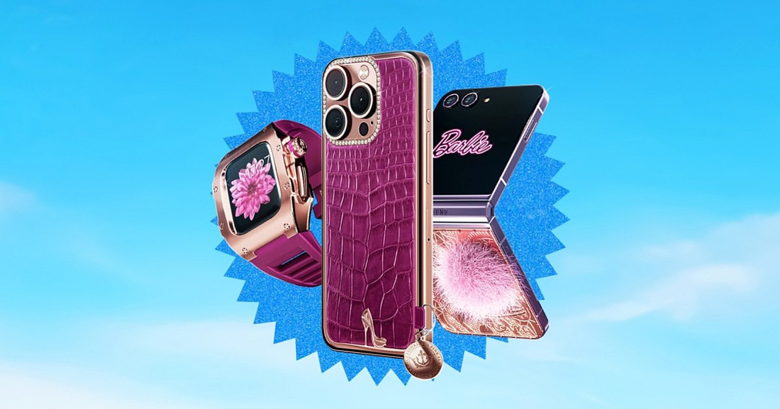 Caviar จะตกแต่ง iPhone 15 Pro, Galaxy Z Flip5 และ Watch Series 9 ในดีไซน์ Barbiecore สุดหรู และสุดแพง