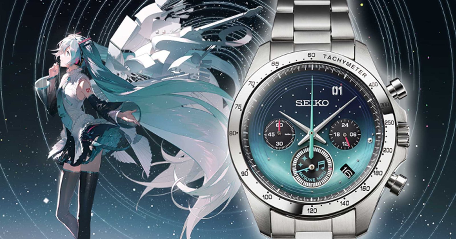 Seiko เปิดตัวนาฬิกาข้อมือฉลองวันเกิด 16 ปีของ Hatsune Miku