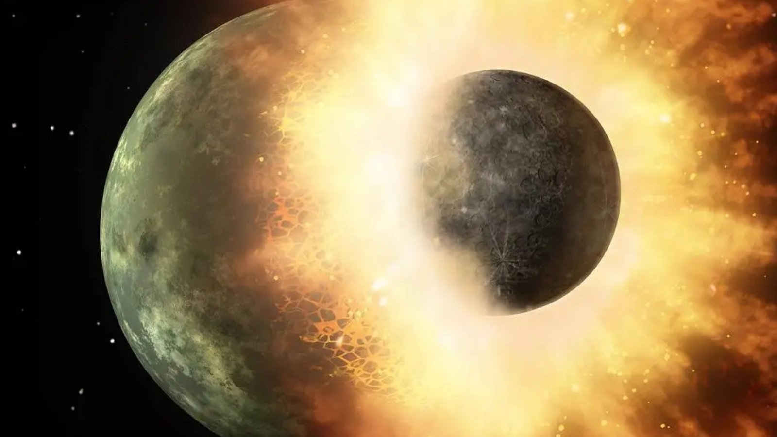 ก้อนประหลาดในเนื้อโลกสนับสนุนทฤษฎีการชนกันครั้งใหญ่ที่ทำให้เกิดดวงจันทร์