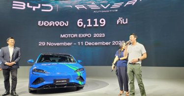 BYD ทำสถิติยอดจองสูงสุดของรถ EV จีนในงาน Motor Expo 2023 ที่ 6,119 คัน