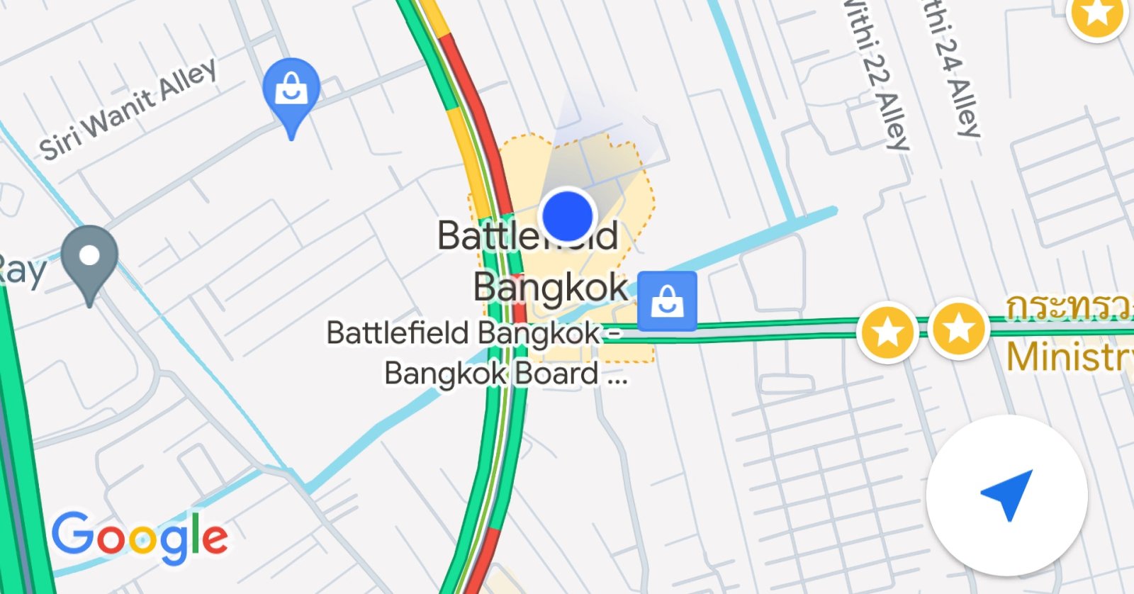 Google Maps ให้ผู้ใช้ดูตัวเลือกเกี่ยวกับที่อยู่โดยการกดที่จุดน้ำเงินในแผนที่ได้แล้ว